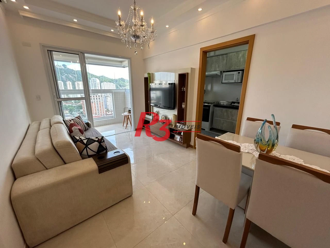 Apartamento com 1 dormitório à venda, 45 m² por R$ 640.000,00 - Campo Grande - Santos/SP