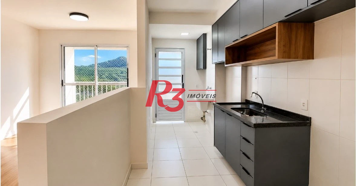Apartamento com 2 dormitórios à venda, 62 m² por R$ 490.000,00 - Morro de Nova Cintra - Santos/SP