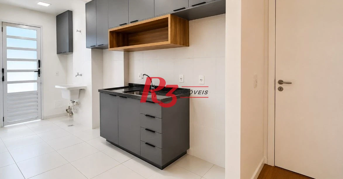 Apartamento com 2 dormitórios à venda, 62 m² por R$ 490.000,00 - Morro de Nova Cintra - Santos/SP