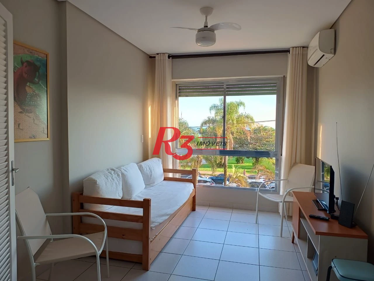 Apartamento com 1 dormitório para alugar, 56 m² por R$ 4.222,00/mês - Aparecida - Santos/SP