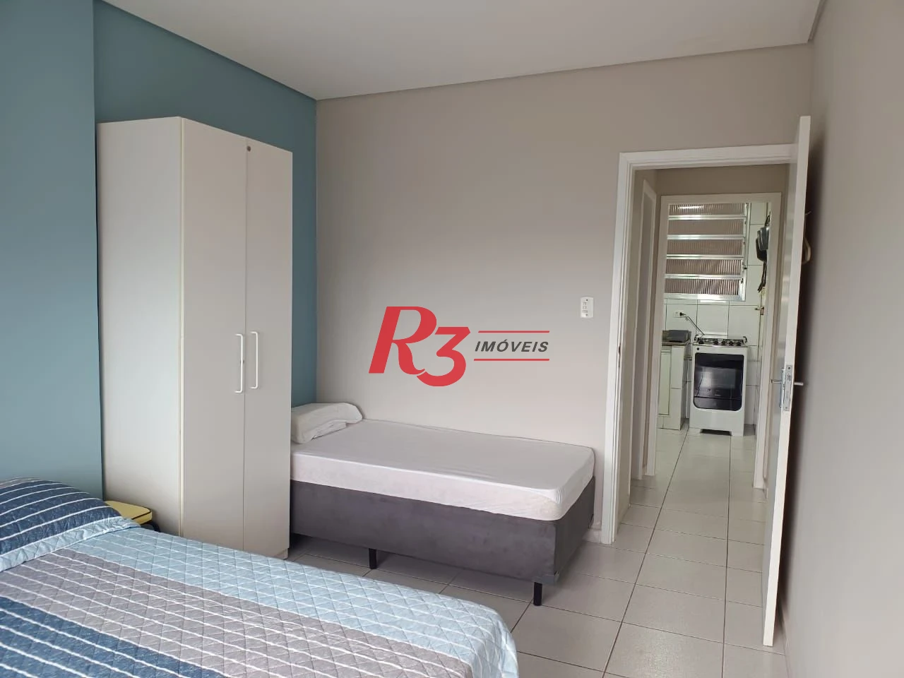 Apartamento com 1 dormitório para alugar, 56 m² por R$ 4.222,00/mês - Aparecida - Santos/SP