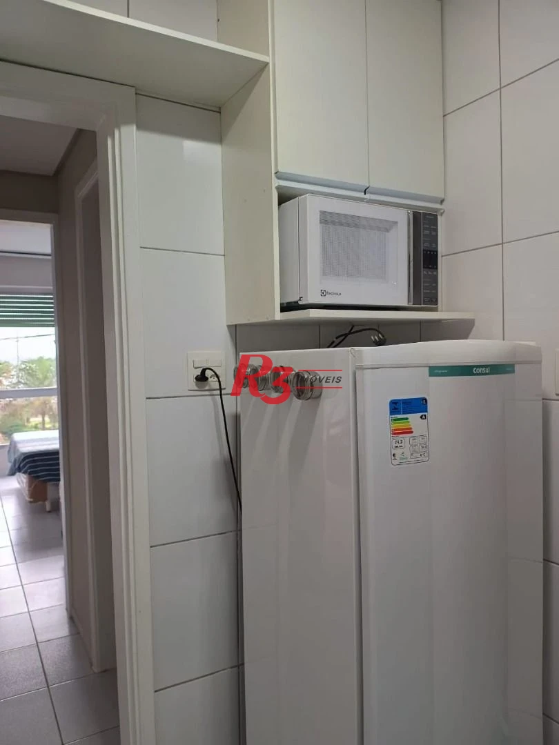Apartamento com 1 dormitório para alugar, 56 m² por R$ 4.222,00/mês - Aparecida - Santos/SP