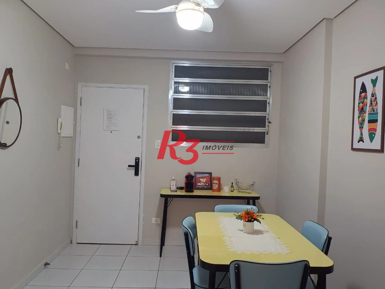 Apartamento com 1 dormitório para alugar, 56 m² por R$ 4.222,00/mês - Aparecida - Santos/SP