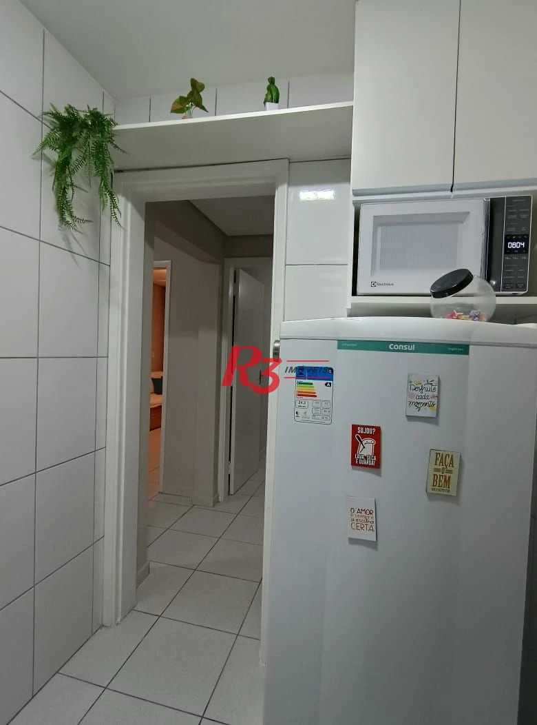 Apartamento com 1 dormitório para alugar, 56 m² por R$ 4.222,00/mês - Aparecida - Santos/SP