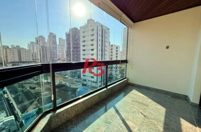 Apartamento com 2 dormitórios à venda, 136 m² por R$ 1.100.000,00 - Boqueirão - Santos/SP