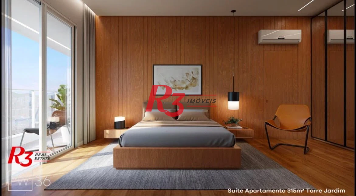 Apartamento com 4 dormitórios à venda, 315 m² por R$ 6.790.000,00 - Gonzaga - Santos/SP