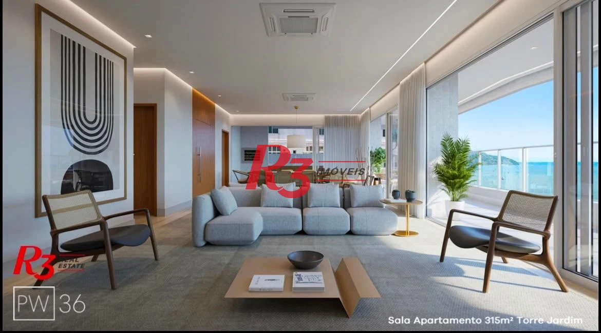Apartamento com 4 dormitórios à venda, 315 m² por R$ 6.790.000,00 - Gonzaga - Santos/SP