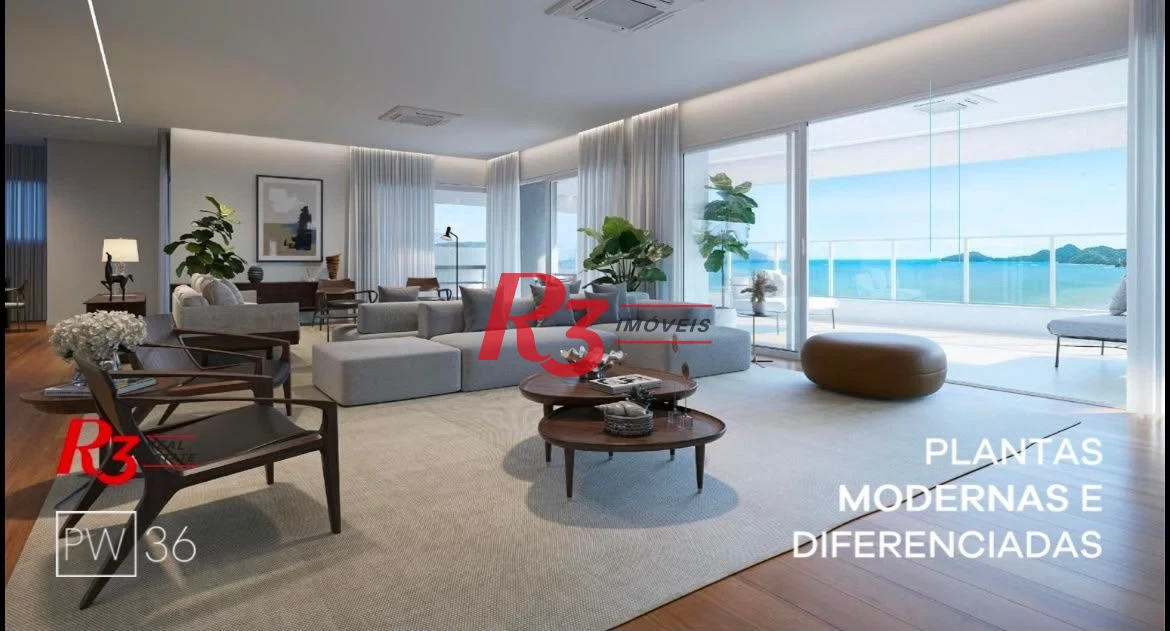 Apartamento com 4 dormitórios à venda, 315 m² por R$ 6.790.000,00 - Gonzaga - Santos/SP