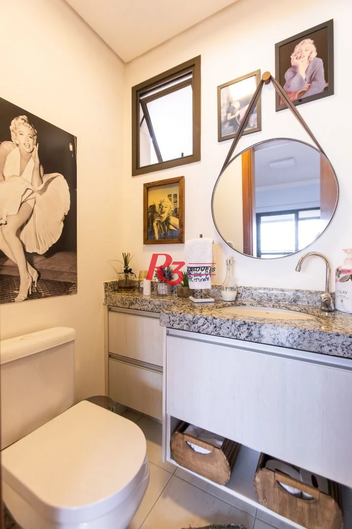 Apartamento com 3 dormitórios à venda, 130 m² por R$ 1.550.000,00 - Ponta da Praia - Santos/SP