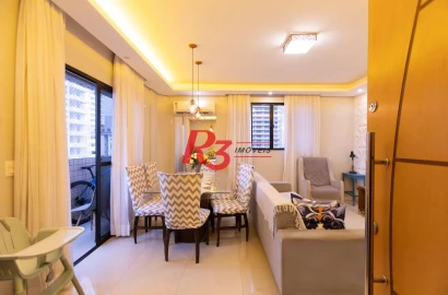 Apartamento com 3 dormitórios à venda, 125 m² por R$ 725.000,00 - Ponta da Praia - Santos/SP