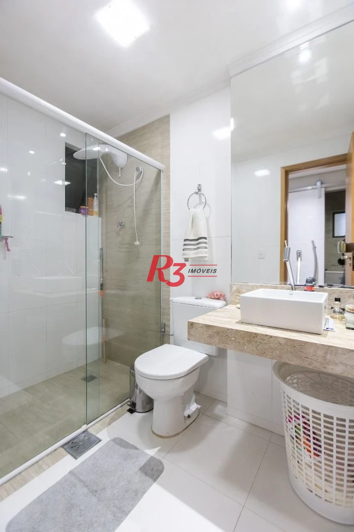 Apartamento com 3 dormitórios à venda, 125 m² por R$ 725.000,00 - Ponta da Praia - Santos/SP