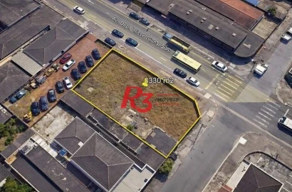 Terreno, 330 m² - venda por R$ 1.500.000,00 ou aluguel por R$ 10.325,33/mês - Jardim Rio Branco - São Vicente/SP