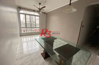Apartamento com 2 dormitórios, 85 m² - venda por R$ 430.000,00 ou aluguel por R$ 3.500,00/mês - Vila Matias - Santos/SP