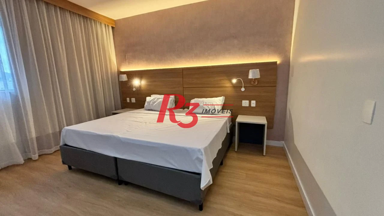 Studio com 1 dormitório à venda, 24 m² por R$ 450.000,00 - Gonzaga - Santos/SP