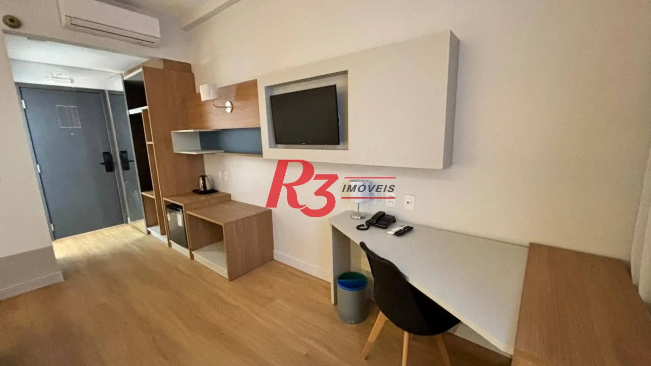 Studio com 1 dormitório à venda, 24 m² por R$ 450.000,00 - Gonzaga - Santos/SP