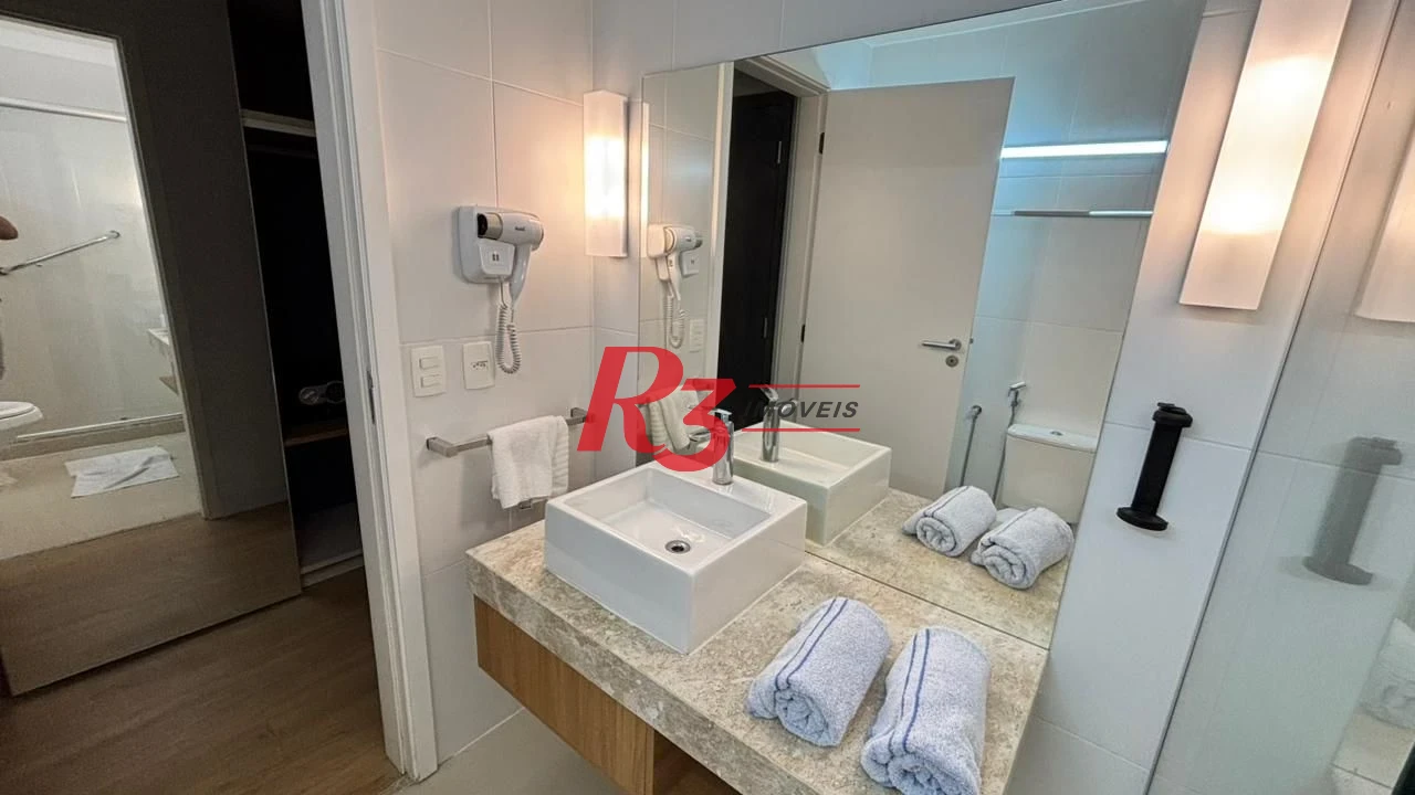 Studio com 1 dormitório à venda, 24 m² por R$ 450.000,00 - Gonzaga - Santos/SP
