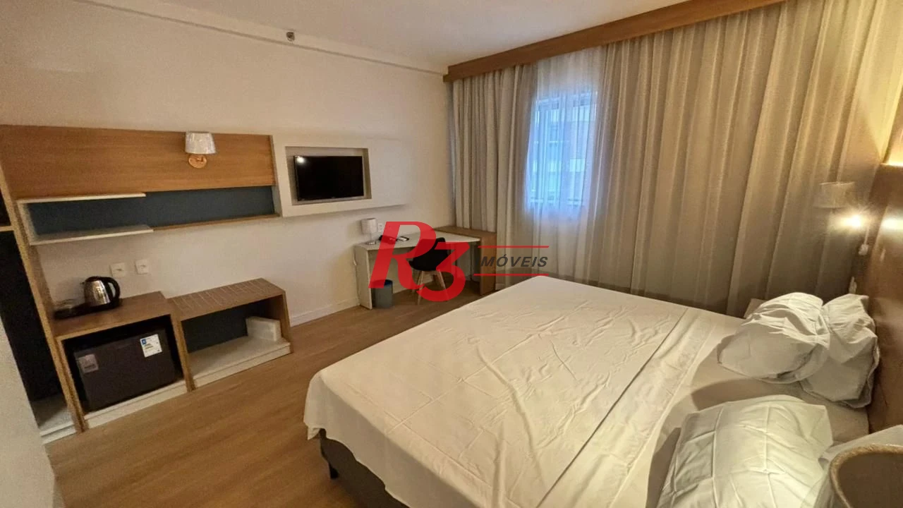 Studio com 1 dormitório à venda, 24 m² por R$ 450.000,00 - Gonzaga - Santos/SP