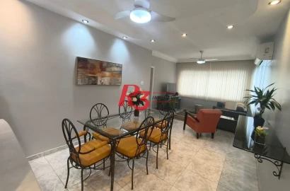 Apartamento com 2 dormitórios à venda, 74 m² por R$ 690.000,00 - Pompéia - Santos/SP