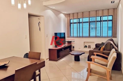 Apartamento com 2 dormitórios à venda, 102 m² por R$ 1.120.000,00 - Aparecida - Santos/SP