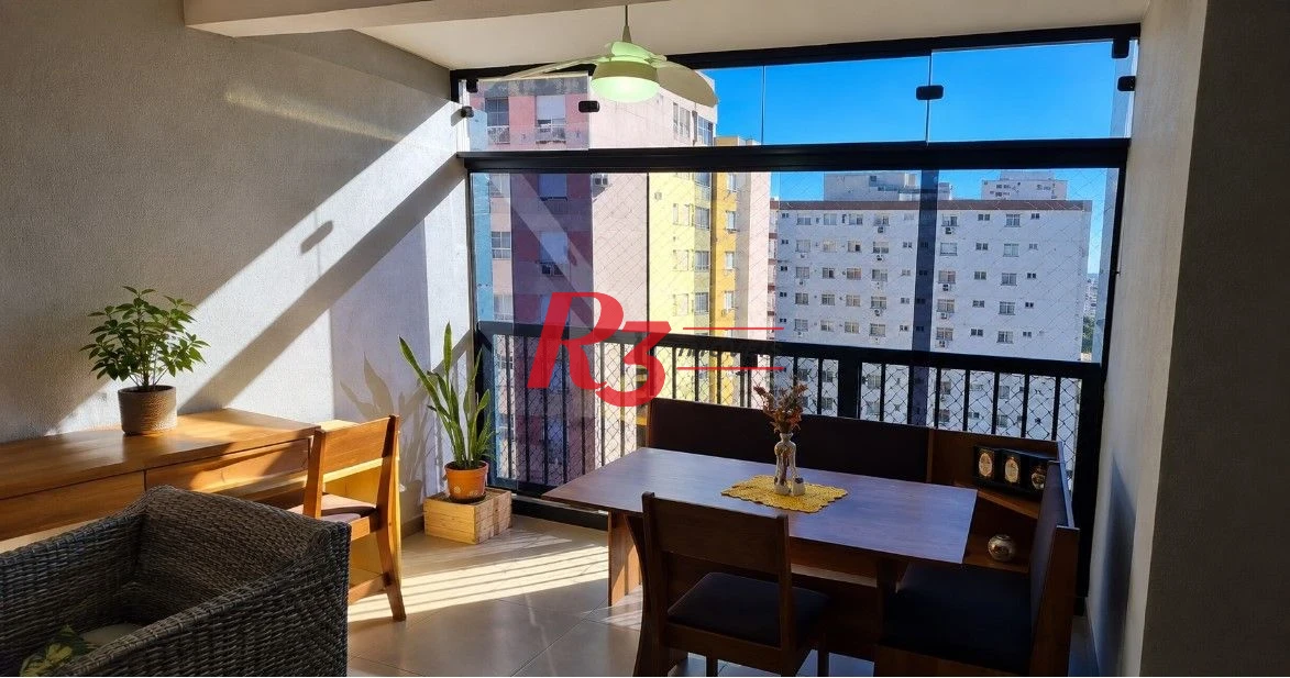 Apartamento com 2 dormitórios à venda, 91 m² por R$ 850.000,00 - Pompéia - Santos/SP