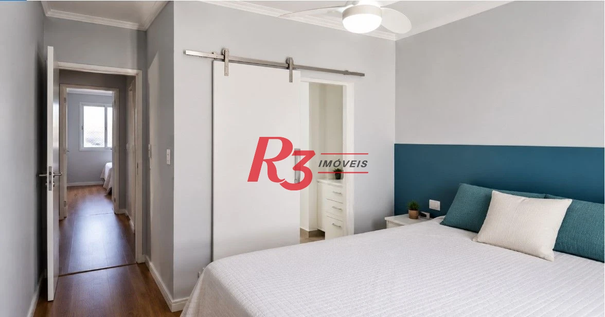 Apartamento com 2 dormitórios à venda, 91 m² por R$ 850.000,00 - Pompéia - Santos/SP