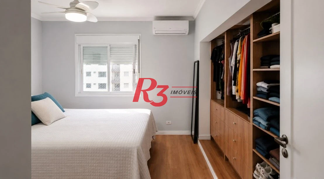Apartamento com 2 dormitórios à venda, 91 m² por R$ 850.000,00 - Pompéia - Santos/SP