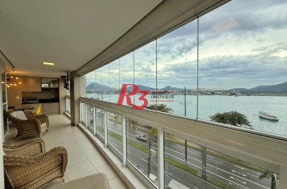 Apartamento com 4 dormitórios para alugar, 189 m² por R$ 17.000,02/mês - Ponta da Praia - Santos/SP