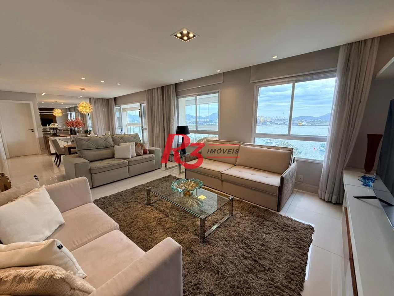 Apartamento com 4 dormitórios para alugar, 189 m² por R$ 17.000,02/mês - Ponta da Praia - Santos/SP