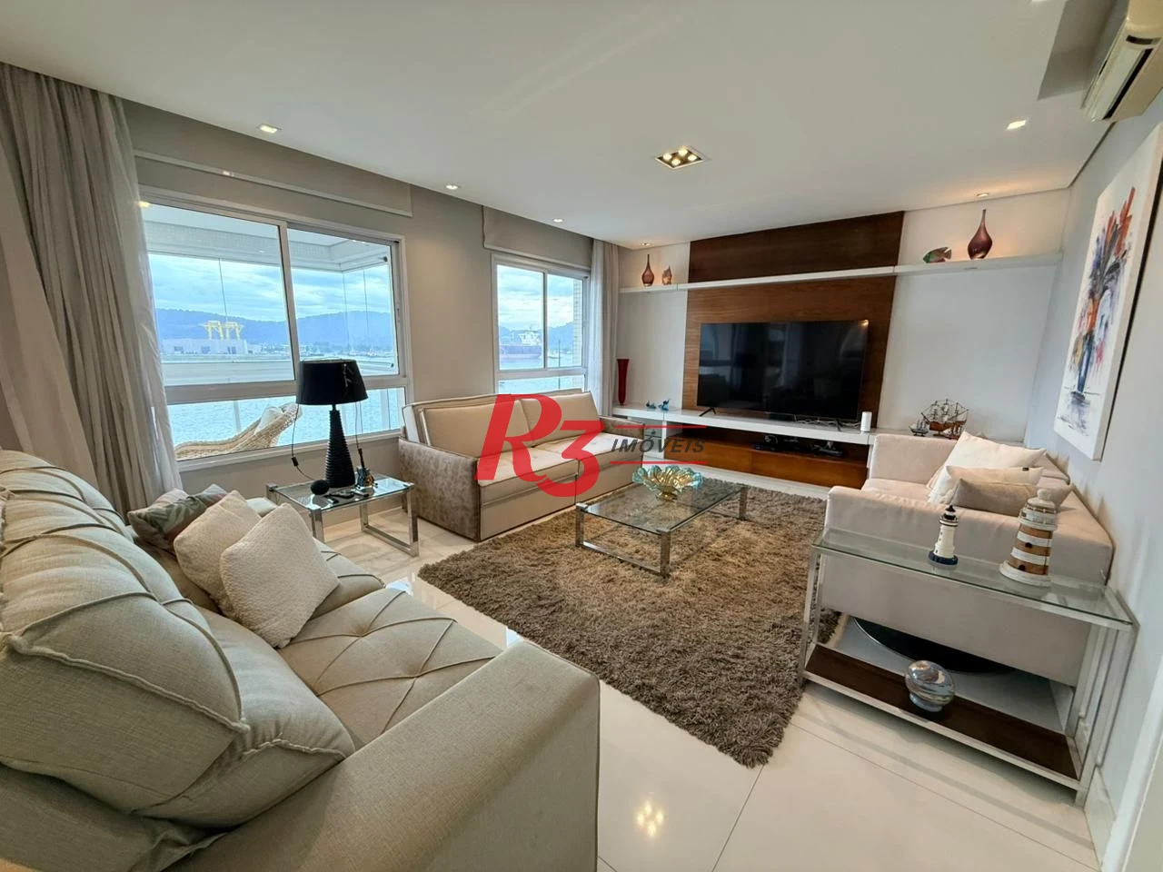 Apartamento com 4 dormitórios para alugar, 189 m² por R$ 17.000,02/mês - Ponta da Praia - Santos/SP
