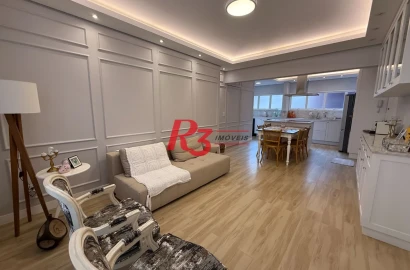 Apartamento com 1 dormitório à venda, 60 m² por R$ 1.280.000,00 - Aparecida - Santos/SP