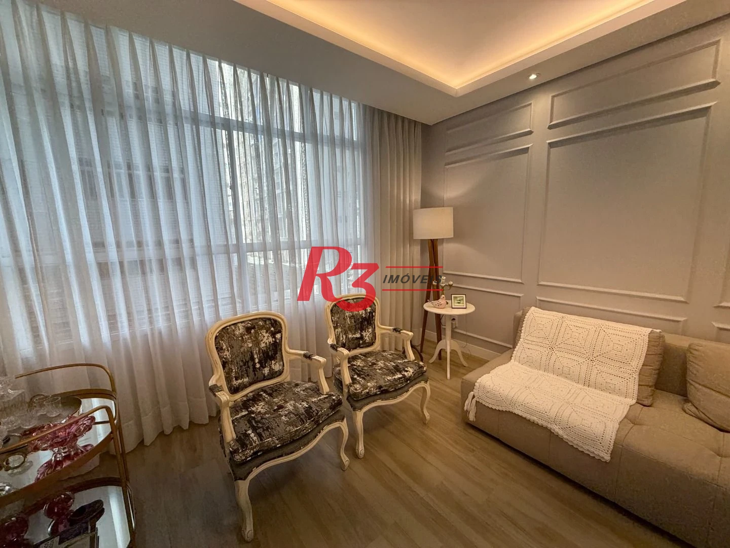 Apartamento com 1 dormitório à venda, 60 m² por R$ 1.280.000,00 - Aparecida - Santos/SP