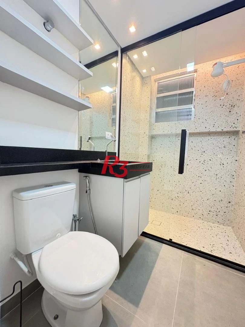 Apartamento com 1 dormitório para alugar, 42 m² por R$ 3.600,02/mês - Aparecida - Santos/SP