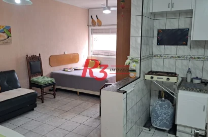 Kitnet com 1 dormitório à venda, 39 m² por R$ 320.000,00 - Gonzaga - Santos/SP