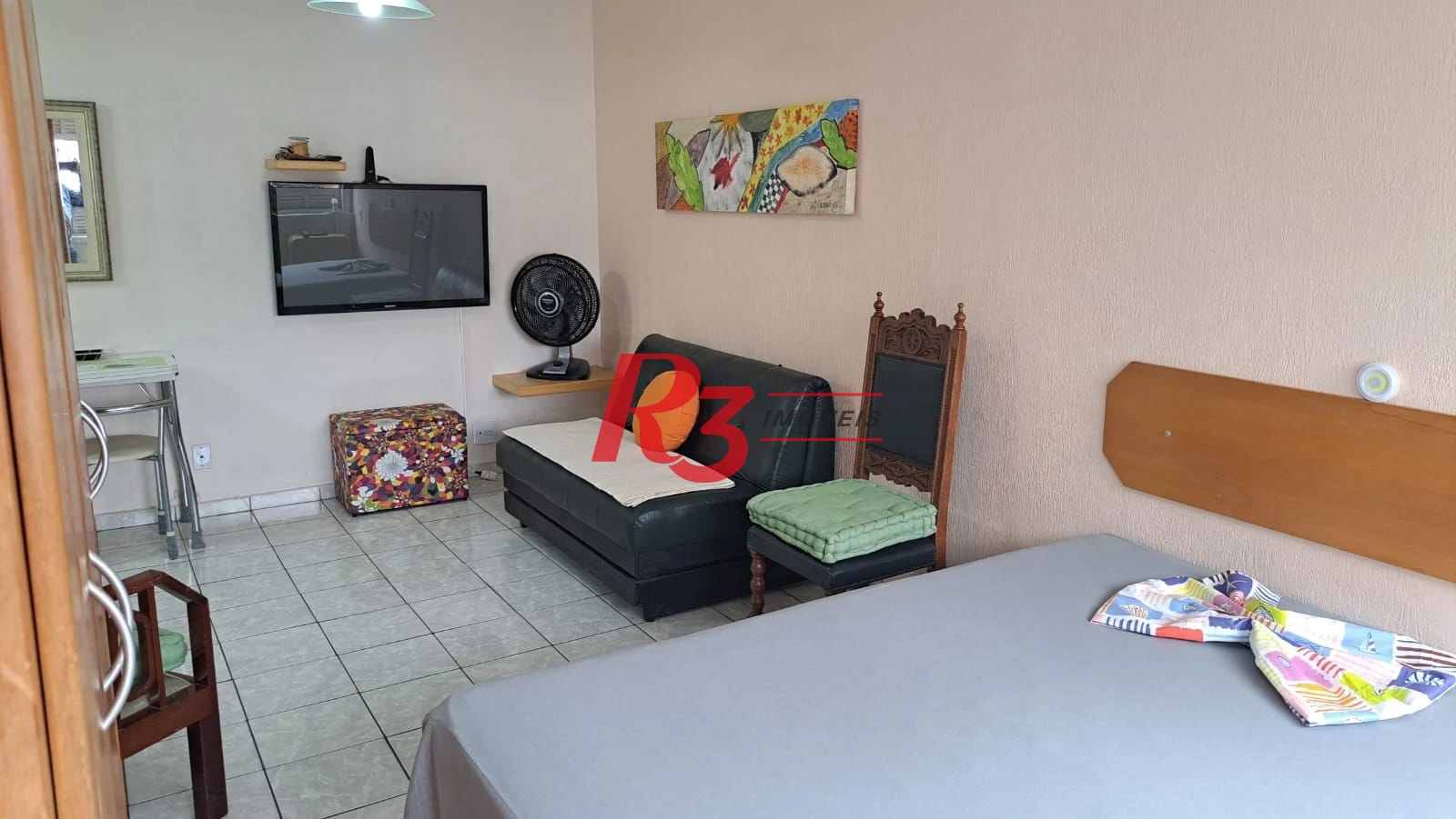 Kitnet com 1 dormitório à venda, 39 m² por R$ 320.000,00 - Gonzaga - Santos/SP