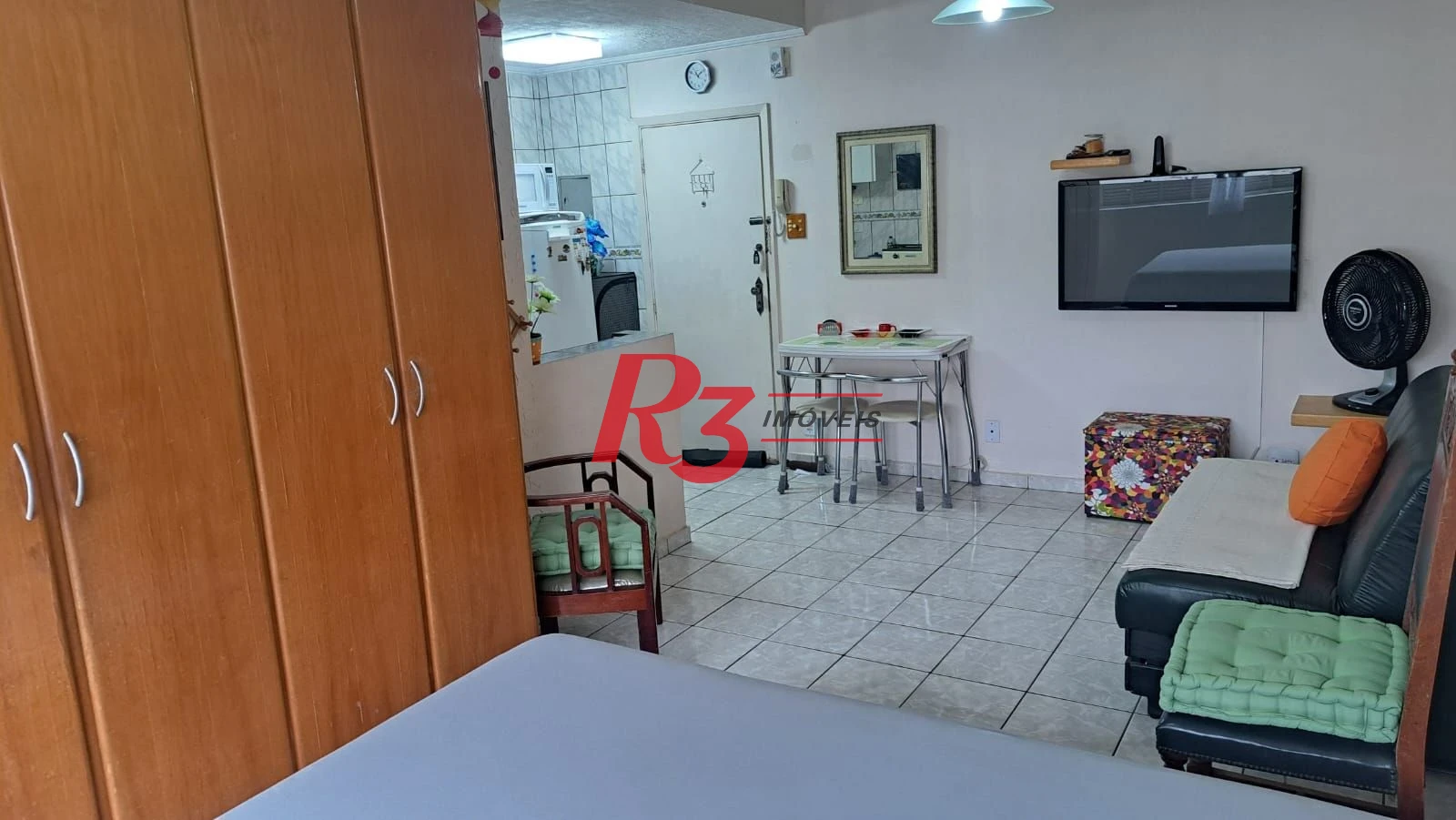 Kitnet com 1 dormitório à venda, 39 m² por R$ 320.000,00 - Gonzaga - Santos/SP