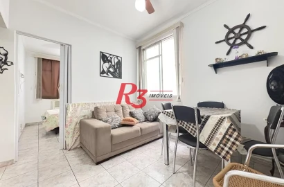 Apartamento com 1 dormitório à venda, 38 m² por R$ 320.000,00 - Aparecida - Santos/SP