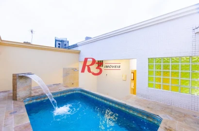Casa com 3 dormitórios à venda, 142 m² por R$ 1.250.000,00 - Campo Grande - Santos/SP