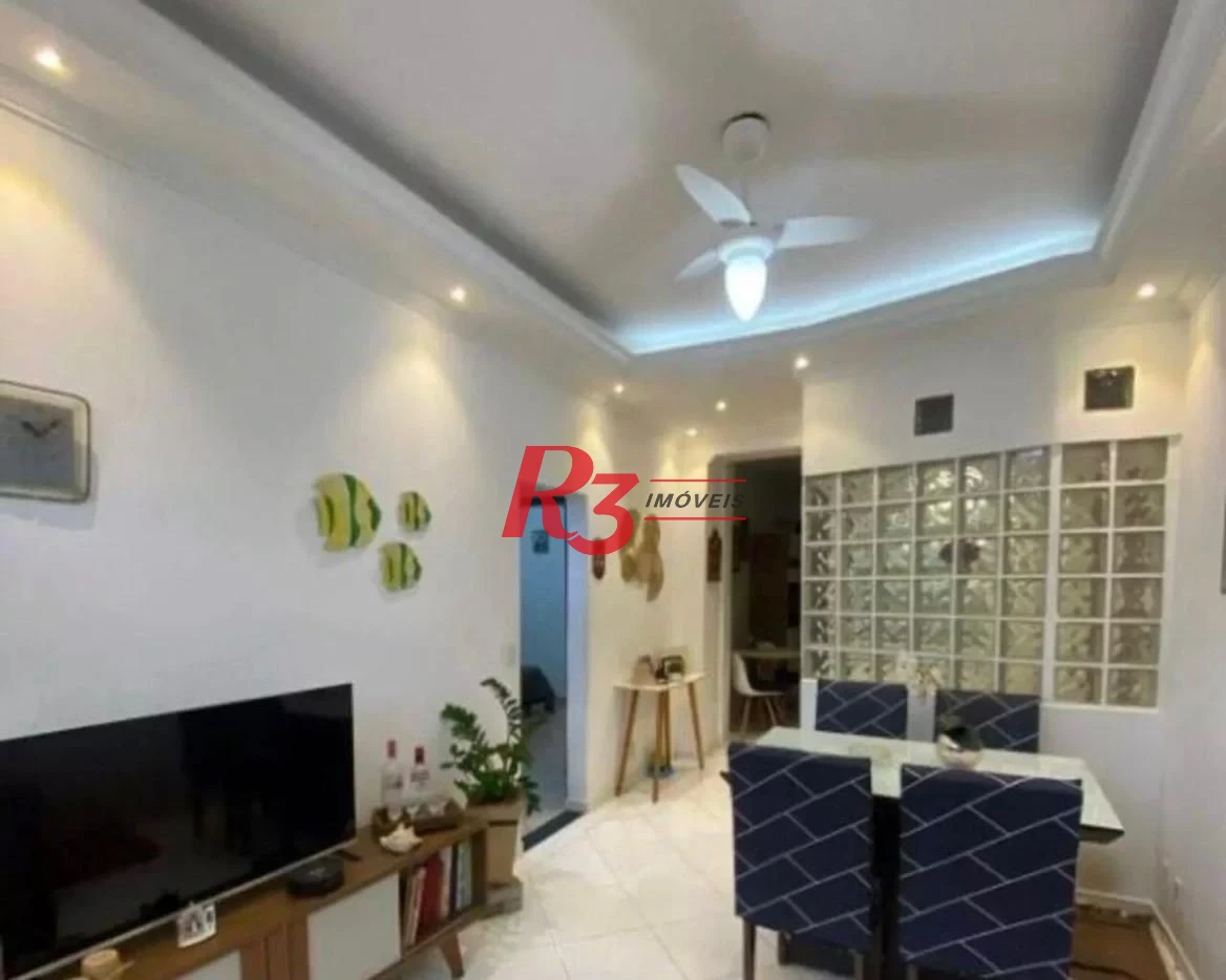 Apartamento com 2 dormitórios para alugar, 62 m² por R$ 5.000,02/mês - Boqueirão - Santos/SP