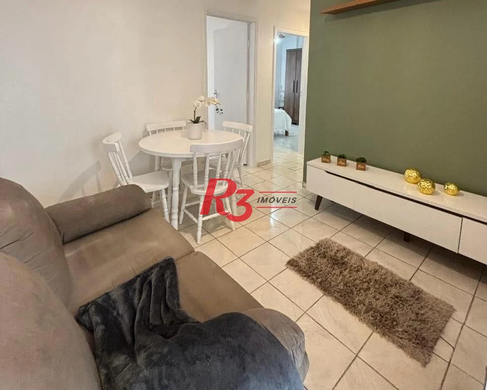 Apartamento com 2 dormitórios para alugar, 50 m² por R$ 3.800,02/mês - Gonzaga - Santos/SP