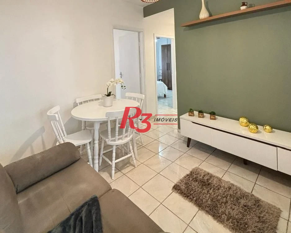 Apartamento com 2 dormitórios para alugar, 50 m² por R$ 3.800,02/mês - Gonzaga - Santos/SP