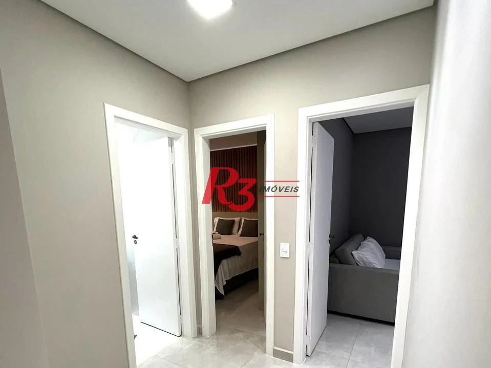 Apartamento com 2 dormitórios à venda, 74 m² por R$ 830.000,00 - Estuário - Santos/SP