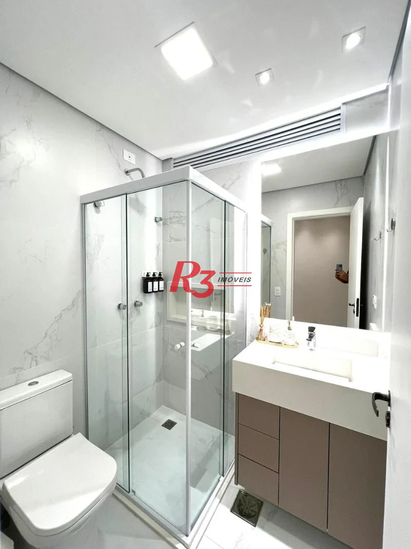 Apartamento com 2 dormitórios à venda, 74 m² por R$ 830.000,00 - Estuário - Santos/SP