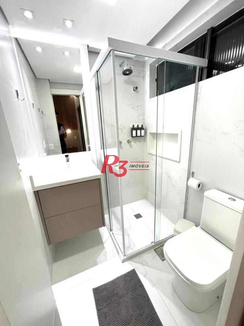 Apartamento com 2 dormitórios à venda, 74 m² por R$ 830.000,00 - Estuário - Santos/SP