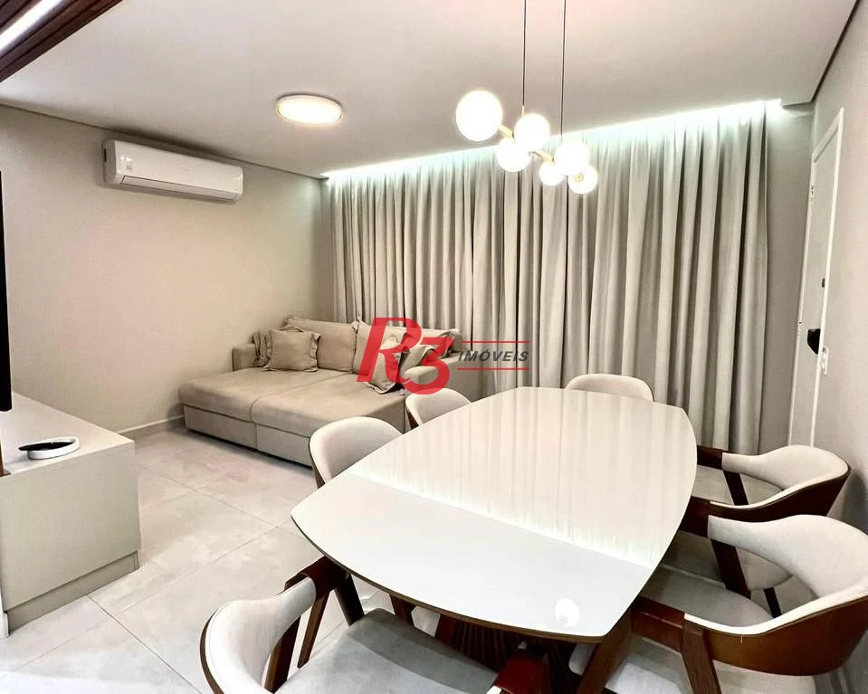 Apartamento com 2 dormitórios à venda, 74 m² por R$ 830.000,00 - Estuário - Santos/SP
