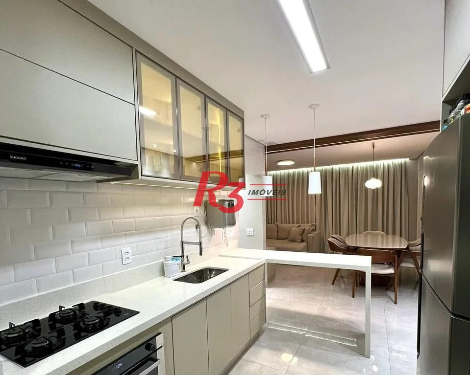 Apartamento com 2 dormitórios à venda, 74 m² por R$ 830.000,00 - Estuário - Santos/SP