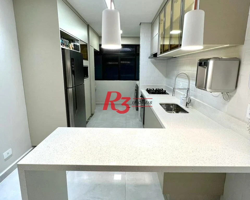 Apartamento com 2 dormitórios à venda, 74 m² por R$ 830.000,00 - Estuário - Santos/SP