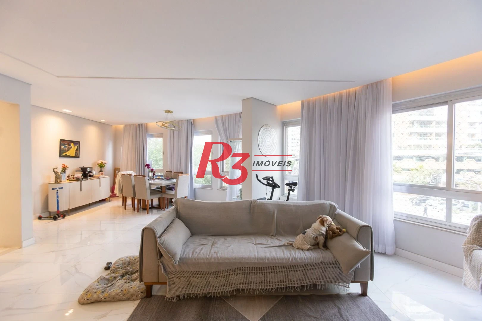 Apartamento com 3 dormitórios à venda, 140 m² por R$ 1.050.000,00 - José Menino - Santos/SP