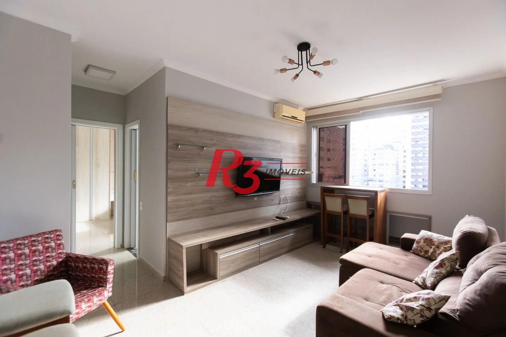 Apartamento com 1 dormitório para alugar, 57 m² por R$ 4.500,00/mês - Embaré - Santos/SP