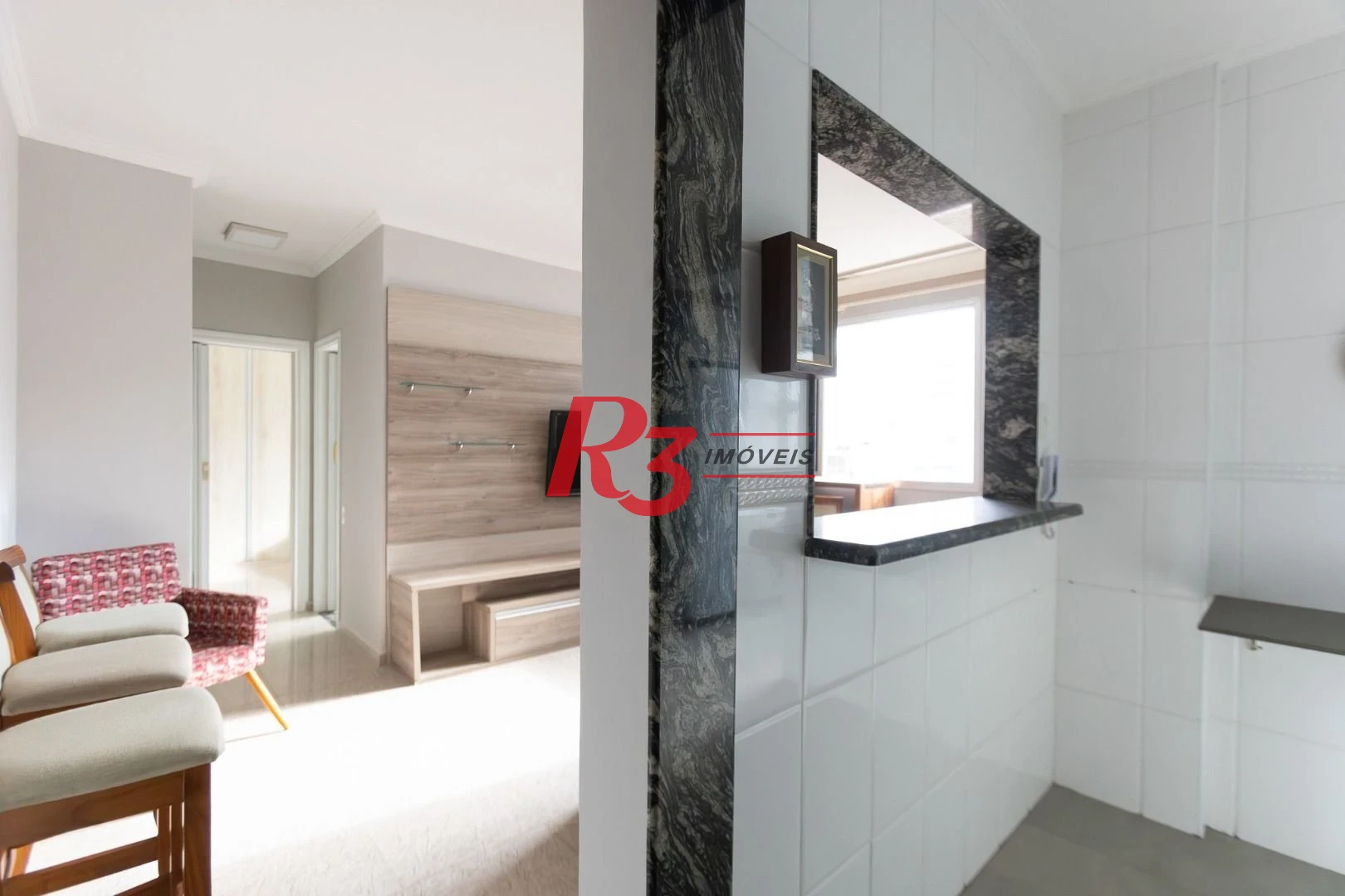 Apartamento com 1 dormitório para alugar, 57 m² por R$ 4.500,00/mês - Embaré - Santos/SP