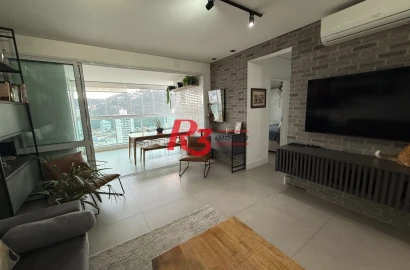 Apartamento com 2 dormitórios à venda, 107 m² por R$ 1.720.000,00 - Pompéia - Santos/SP